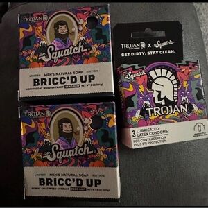 Dr Squatch Bricc’d Up bundle of 2 with matching Trojans